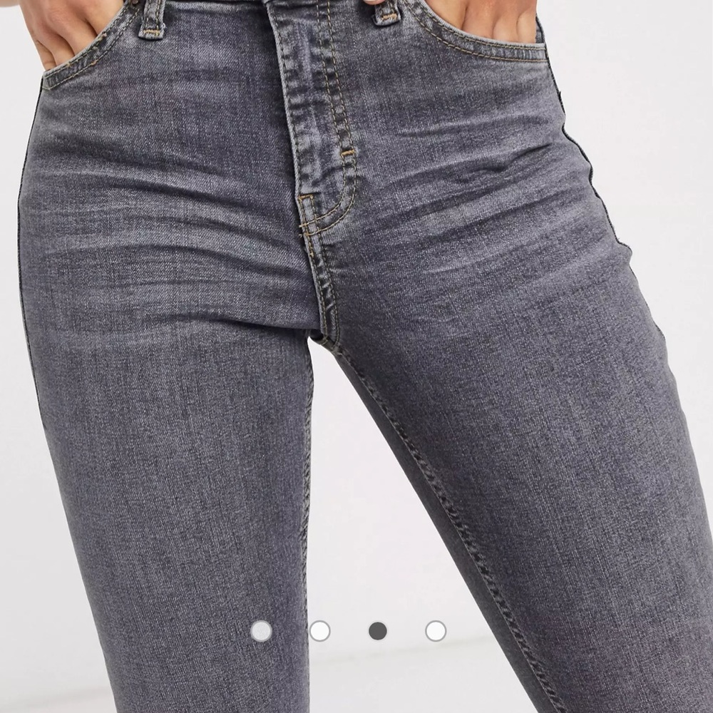 TopShop Petite Jamie Skinny Jeans, Grey size W26 - Picture 3 of 13